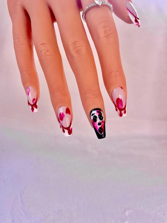 Slasher Halloween Press On Nails