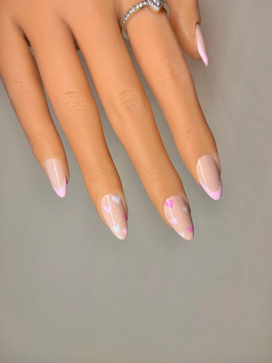 Blushing Romance Press On Nails